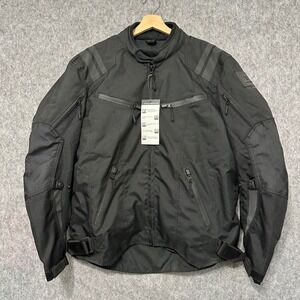 NWT Viking Cycle Cordura Motorcycle Jacket Men's Black Size L Removable Liner